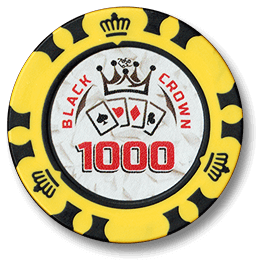 Фишка для покера Black Crown номиналом 1000