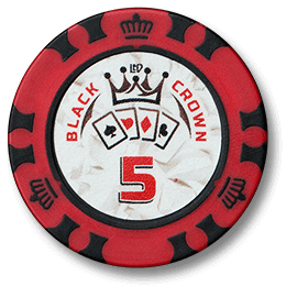 Фишка для покера Black Crown номиналом 5